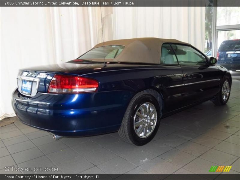 Deep Blue Pearl / Light Taupe 2005 Chrysler Sebring Limited Convertible