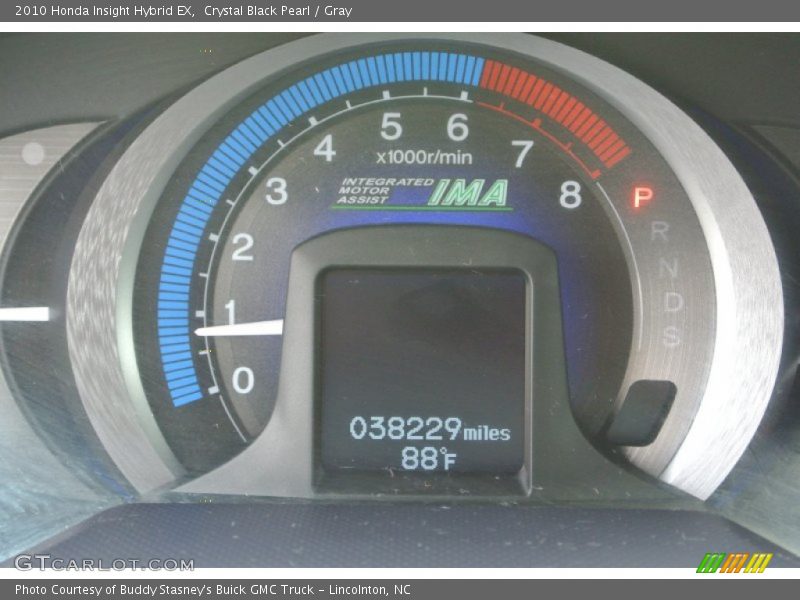 Crystal Black Pearl / Gray 2010 Honda Insight Hybrid EX