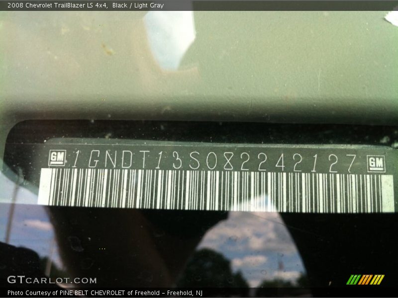 Black / Light Gray 2008 Chevrolet TrailBlazer LS 4x4