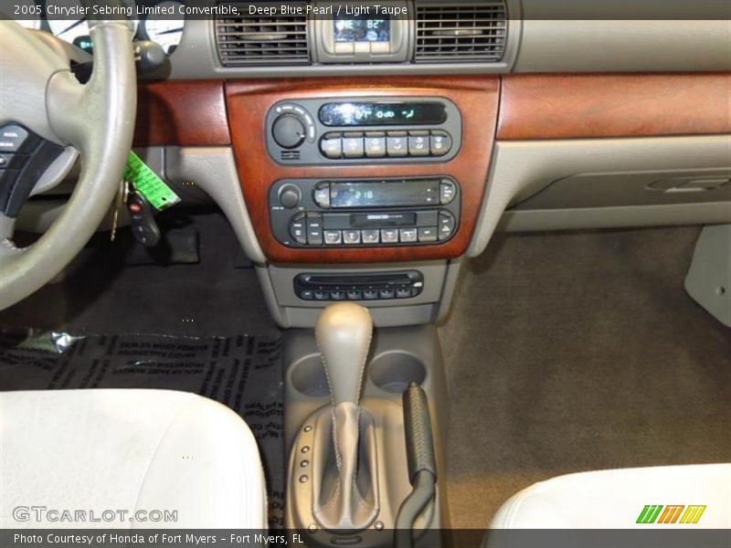 Deep Blue Pearl / Light Taupe 2005 Chrysler Sebring Limited Convertible