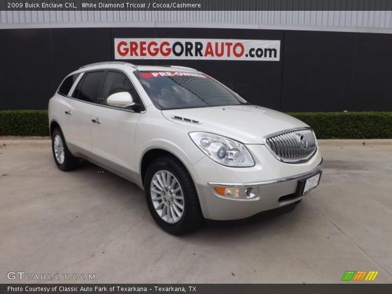 White Diamond Tricoat / Cocoa/Cashmere 2009 Buick Enclave CXL