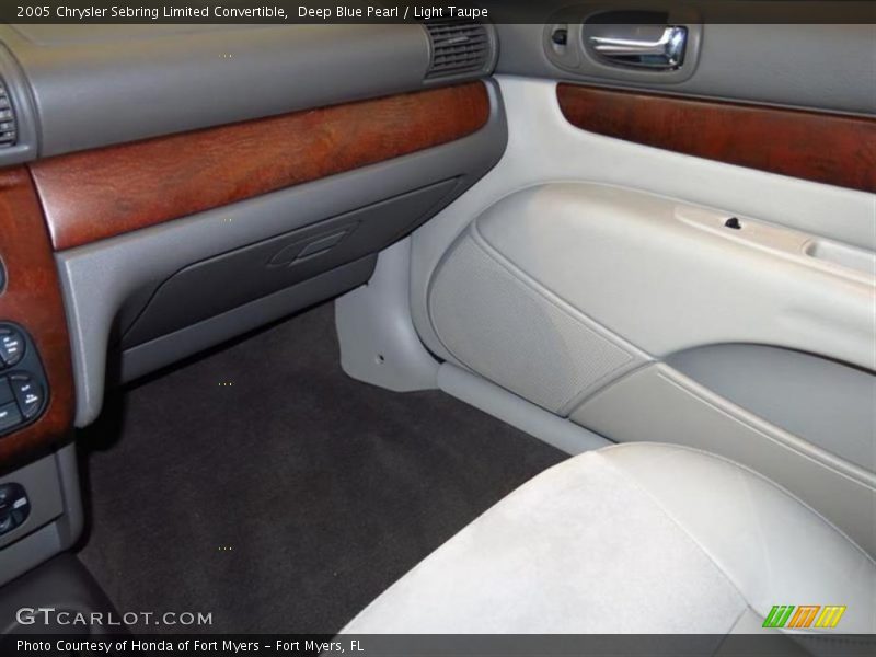 Deep Blue Pearl / Light Taupe 2005 Chrysler Sebring Limited Convertible