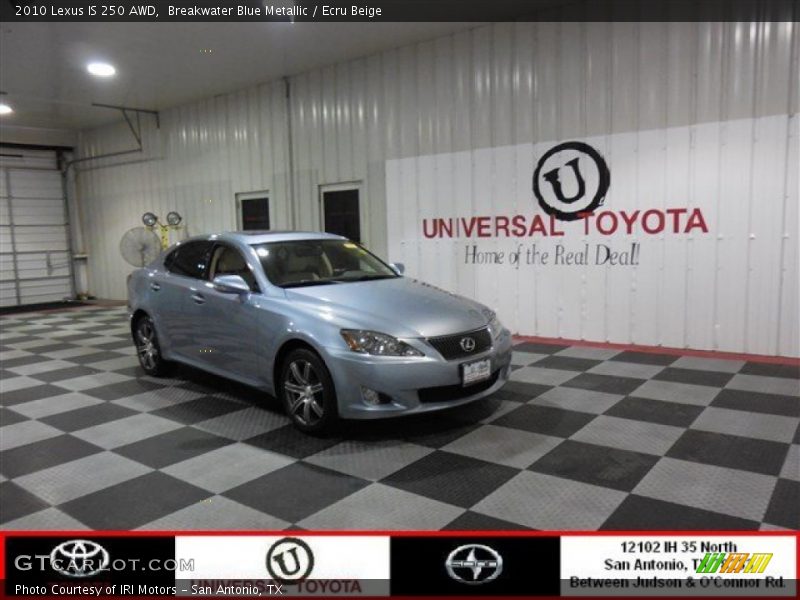 Breakwater Blue Metallic / Ecru Beige 2010 Lexus IS 250 AWD