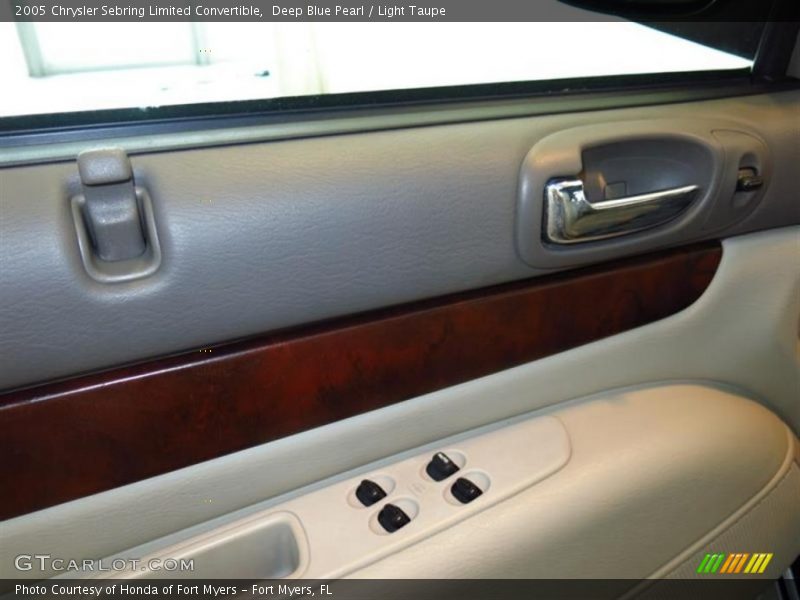 Deep Blue Pearl / Light Taupe 2005 Chrysler Sebring Limited Convertible