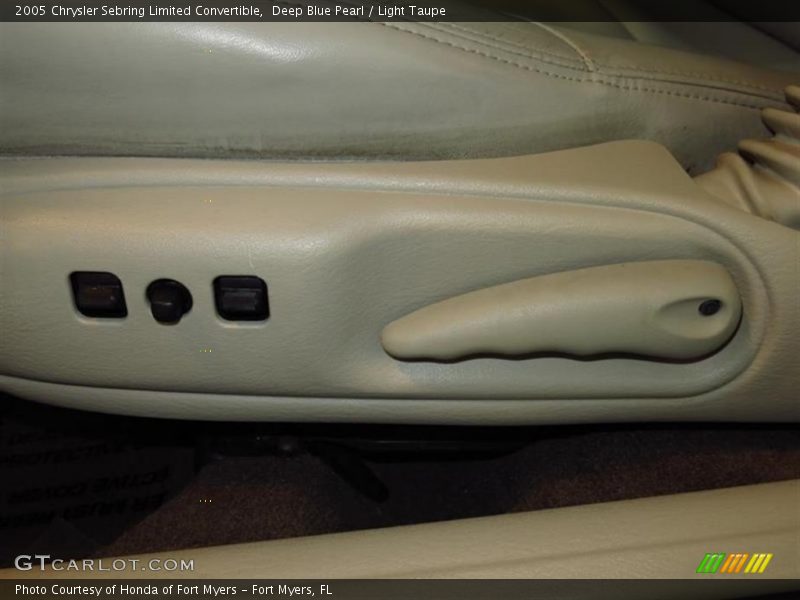 Deep Blue Pearl / Light Taupe 2005 Chrysler Sebring Limited Convertible