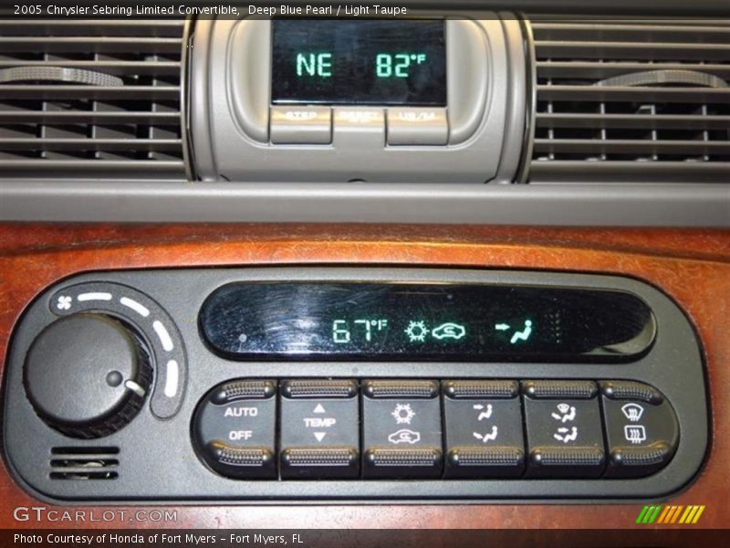 Deep Blue Pearl / Light Taupe 2005 Chrysler Sebring Limited Convertible