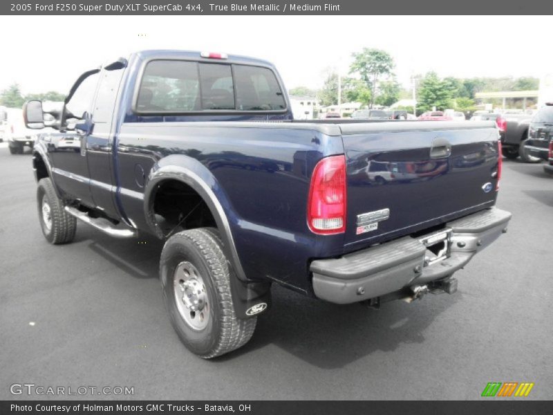 True Blue Metallic / Medium Flint 2005 Ford F250 Super Duty XLT SuperCab 4x4