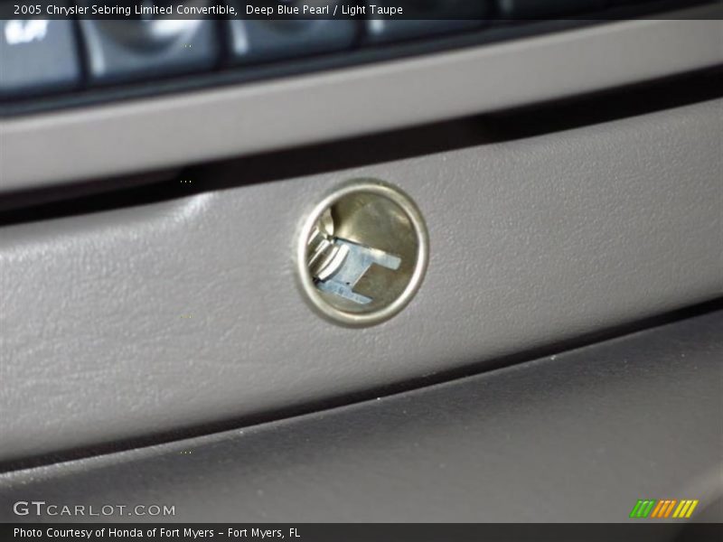 Deep Blue Pearl / Light Taupe 2005 Chrysler Sebring Limited Convertible
