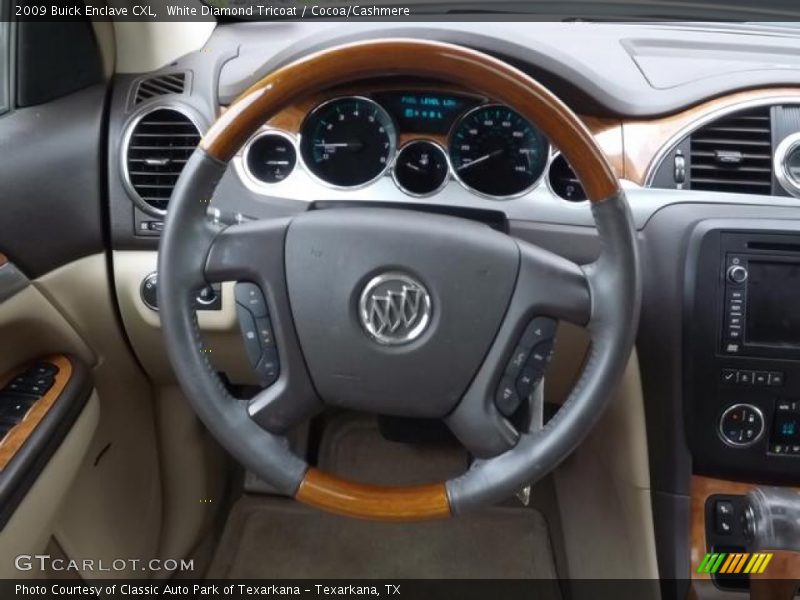 White Diamond Tricoat / Cocoa/Cashmere 2009 Buick Enclave CXL