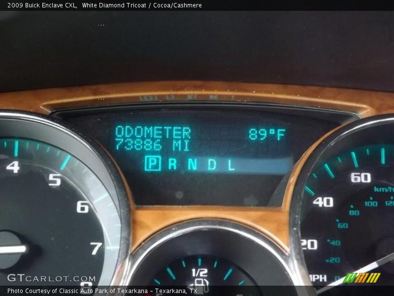 White Diamond Tricoat / Cocoa/Cashmere 2009 Buick Enclave CXL