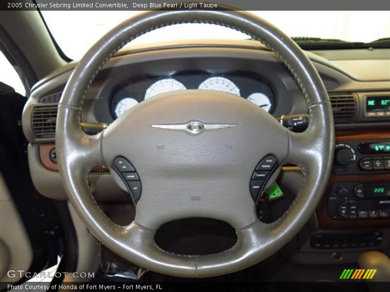 Deep Blue Pearl / Light Taupe 2005 Chrysler Sebring Limited Convertible