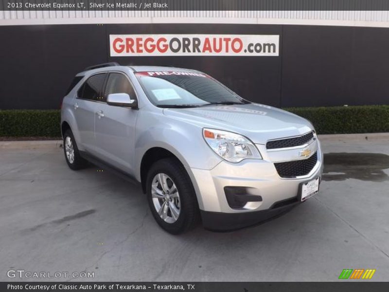 Silver Ice Metallic / Jet Black 2013 Chevrolet Equinox LT