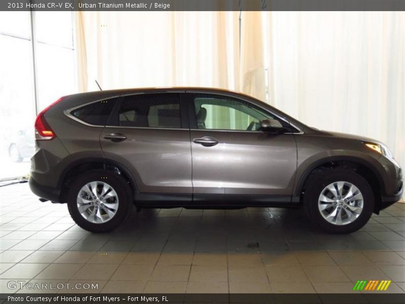 Urban Titanium Metallic / Beige 2013 Honda CR-V EX