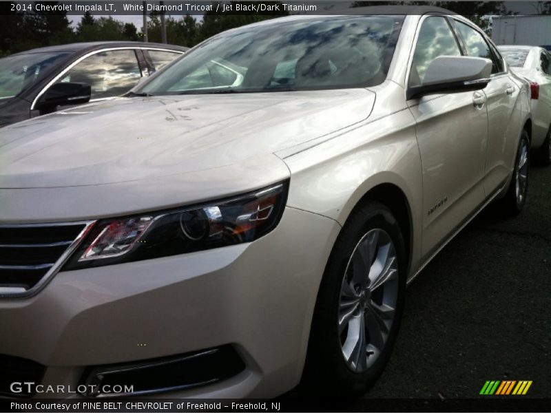 White Diamond Tricoat / Jet Black/Dark Titanium 2014 Chevrolet Impala LT