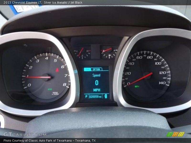 Silver Ice Metallic / Jet Black 2013 Chevrolet Equinox LT