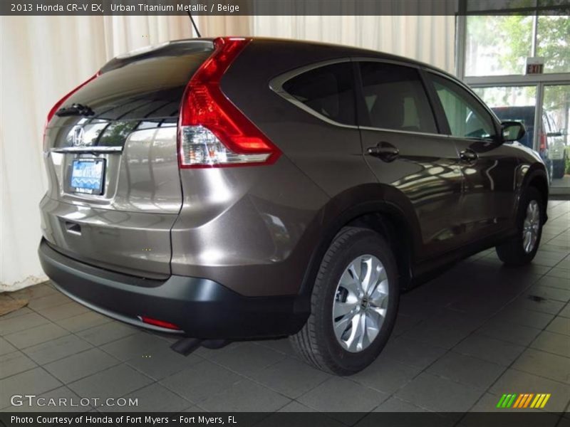 Urban Titanium Metallic / Beige 2013 Honda CR-V EX