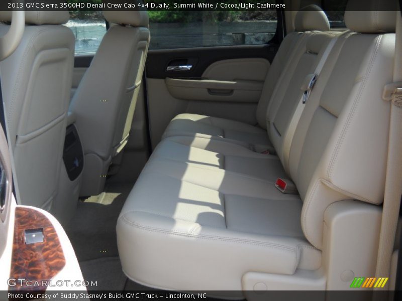 Summit White / Cocoa/Light Cashmere 2013 GMC Sierra 3500HD Denali Crew Cab 4x4 Dually