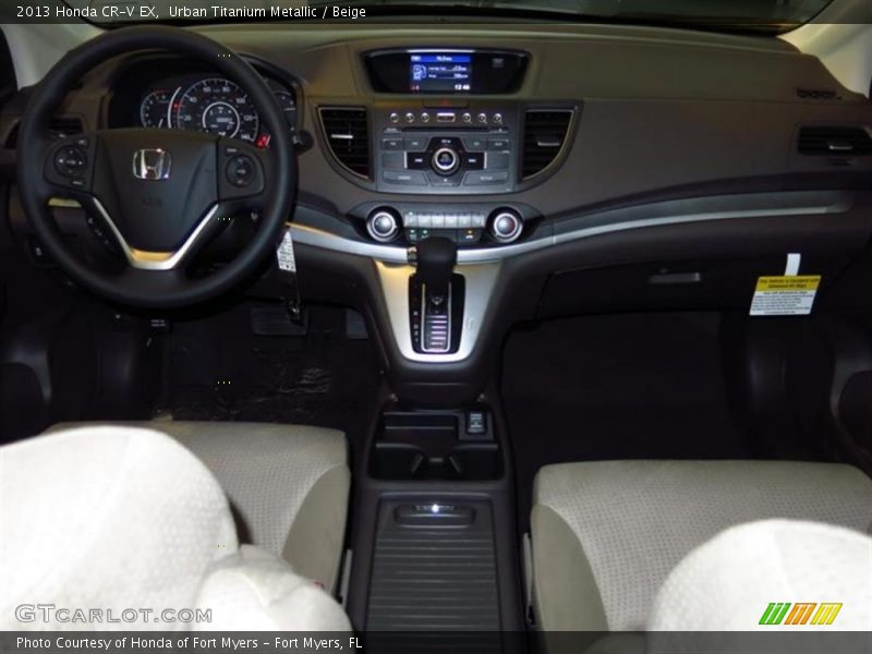 Urban Titanium Metallic / Beige 2013 Honda CR-V EX