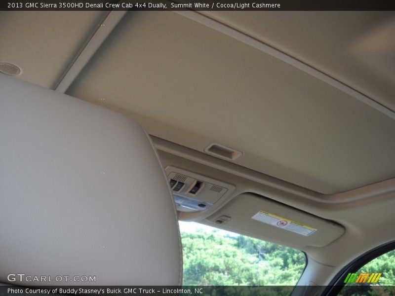 Summit White / Cocoa/Light Cashmere 2013 GMC Sierra 3500HD Denali Crew Cab 4x4 Dually