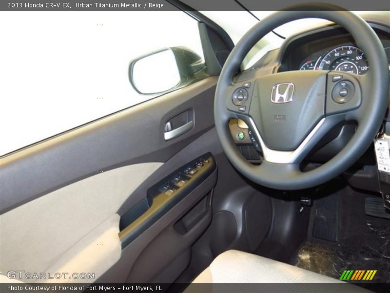 Urban Titanium Metallic / Beige 2013 Honda CR-V EX