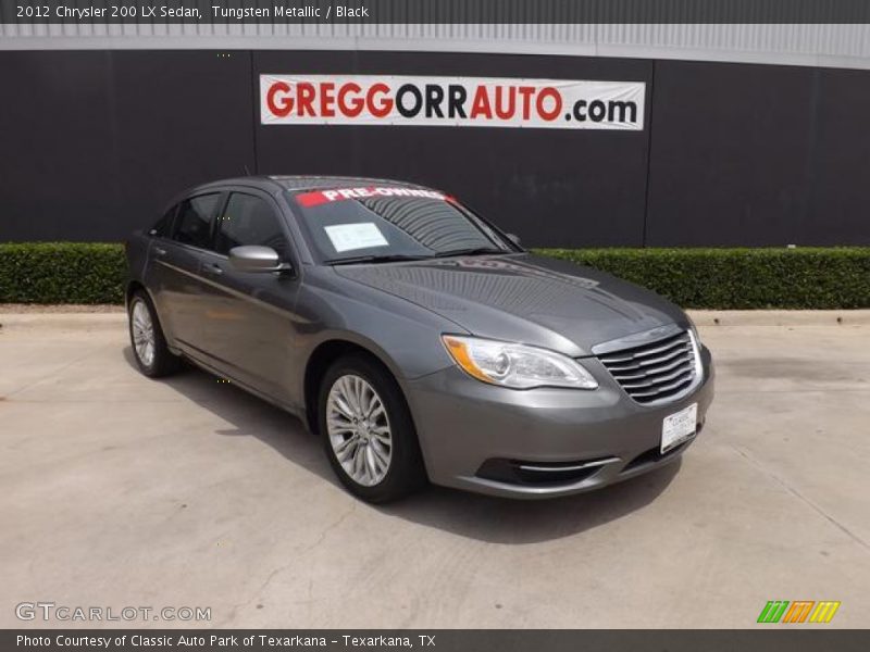 Tungsten Metallic / Black 2012 Chrysler 200 LX Sedan