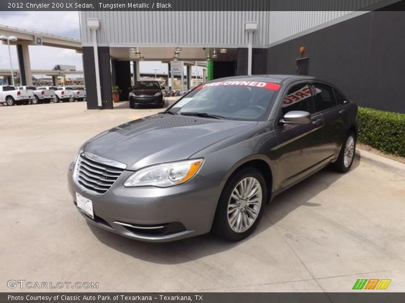 Tungsten Metallic / Black 2012 Chrysler 200 LX Sedan