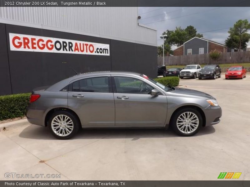 Tungsten Metallic / Black 2012 Chrysler 200 LX Sedan