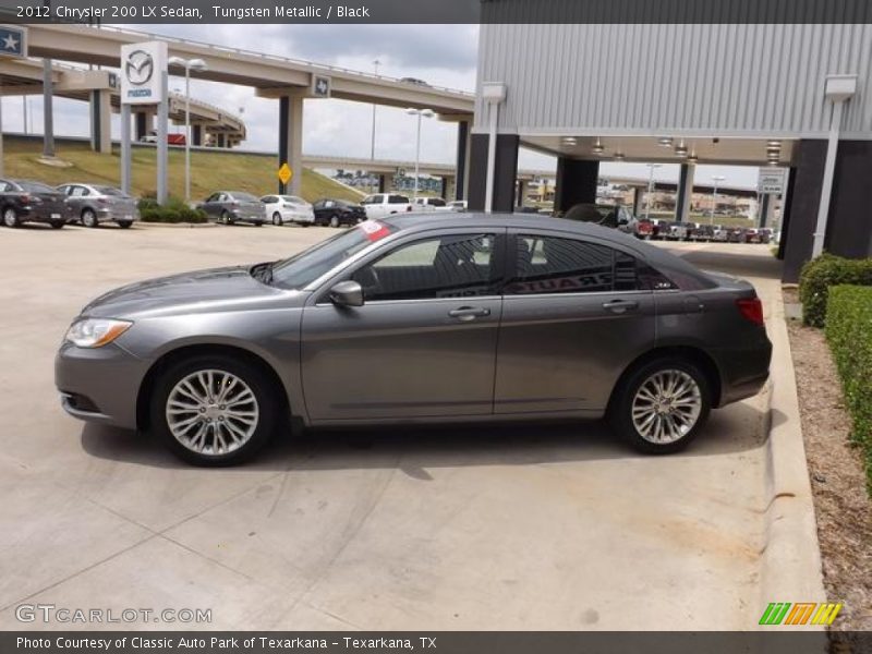 Tungsten Metallic / Black 2012 Chrysler 200 LX Sedan