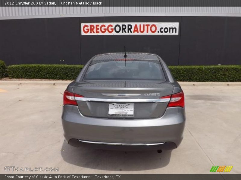 Tungsten Metallic / Black 2012 Chrysler 200 LX Sedan