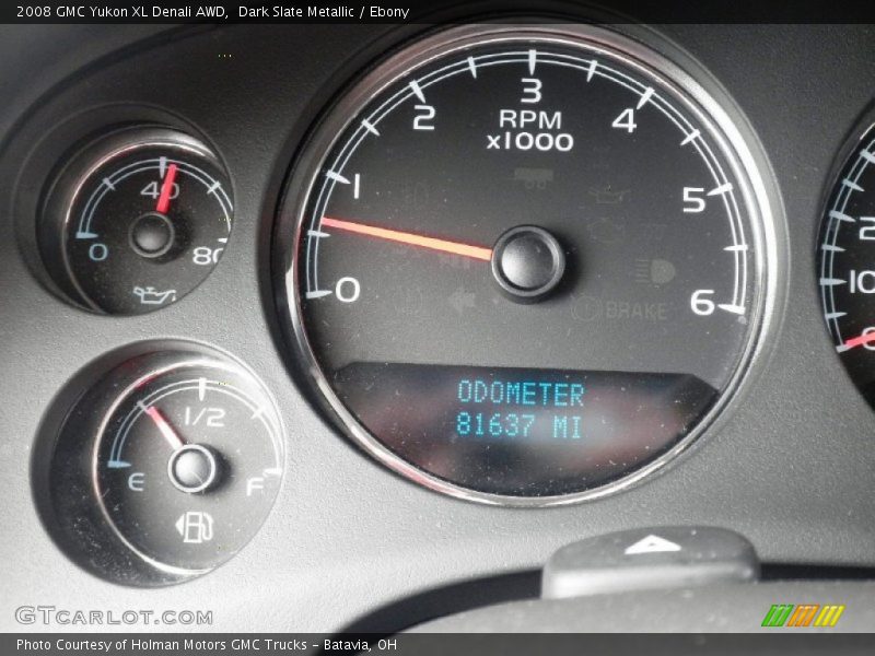 Dark Slate Metallic / Ebony 2008 GMC Yukon XL Denali AWD