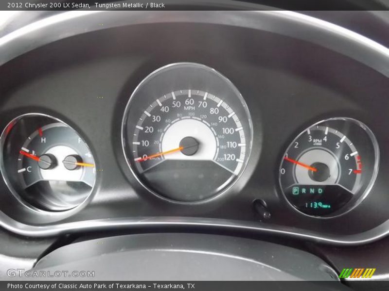 Tungsten Metallic / Black 2012 Chrysler 200 LX Sedan