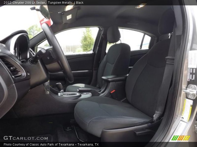 Tungsten Metallic / Black 2012 Chrysler 200 LX Sedan