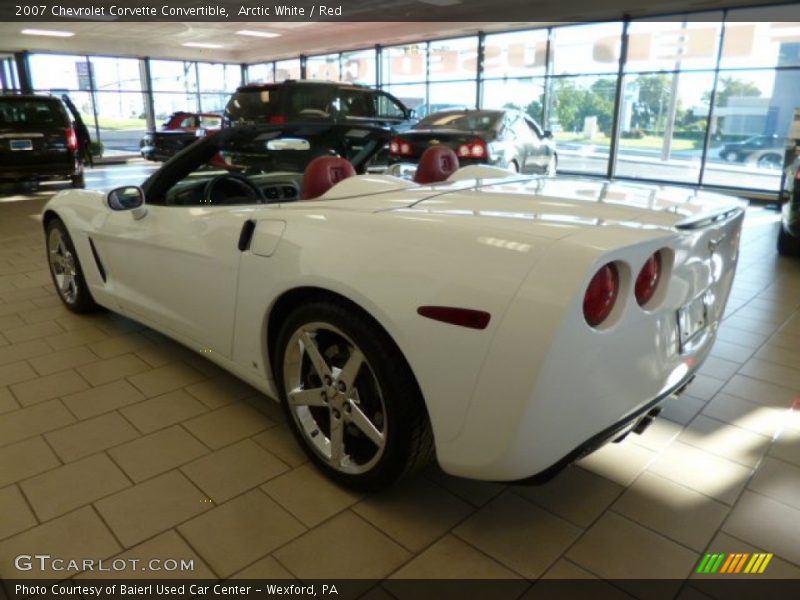 Arctic White / Red 2007 Chevrolet Corvette Convertible