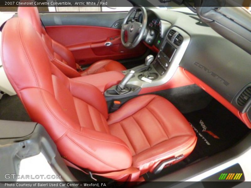 Arctic White / Red 2007 Chevrolet Corvette Convertible