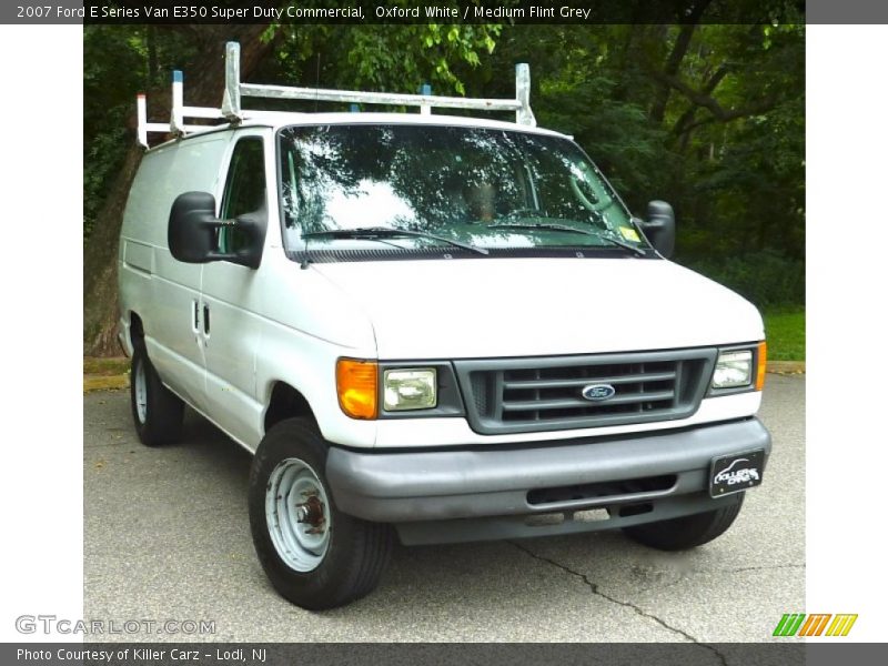 Oxford White / Medium Flint Grey 2007 Ford E Series Van E350 Super Duty Commercial