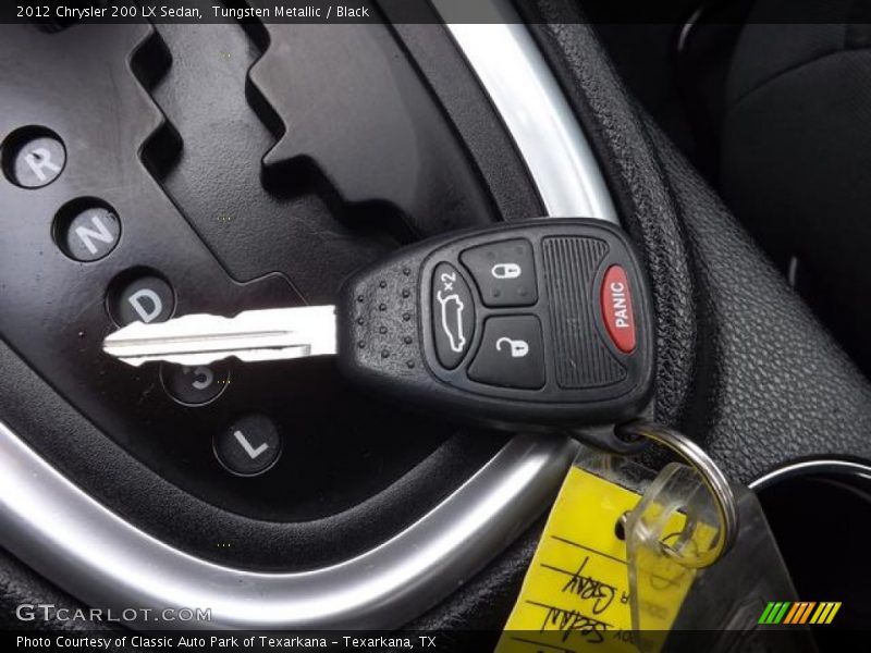 Tungsten Metallic / Black 2012 Chrysler 200 LX Sedan