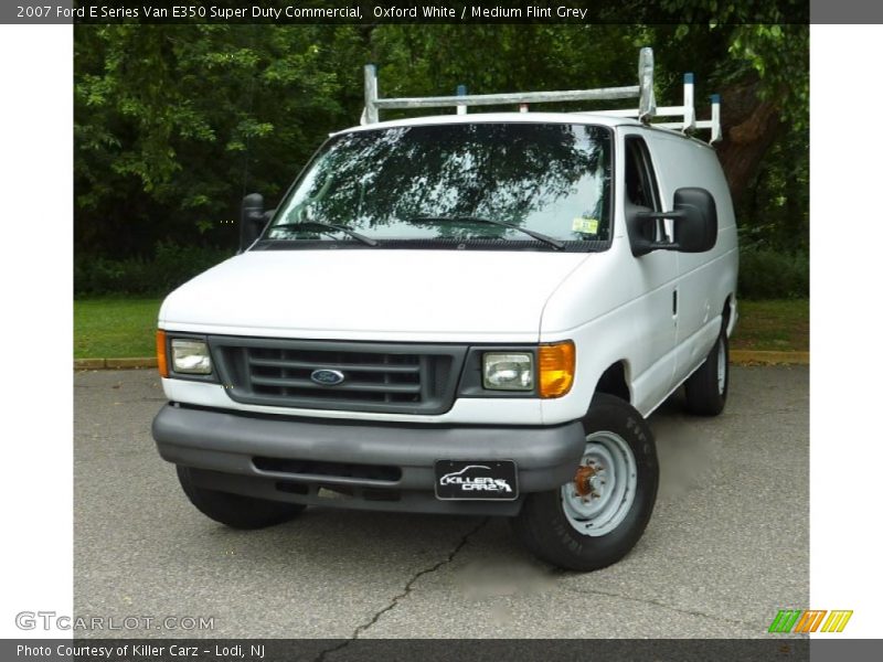 Oxford White / Medium Flint Grey 2007 Ford E Series Van E350 Super Duty Commercial