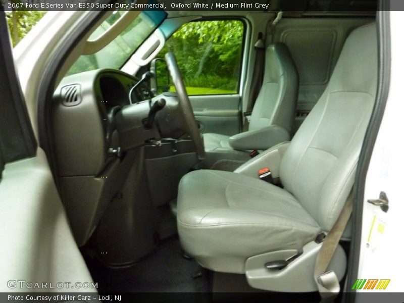 Oxford White / Medium Flint Grey 2007 Ford E Series Van E350 Super Duty Commercial