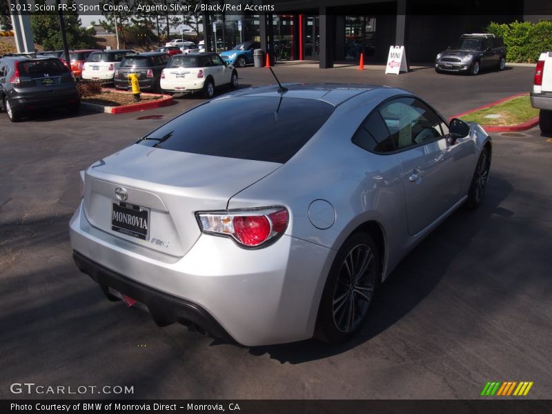 Argento Silver / Black/Red Accents 2013 Scion FR-S Sport Coupe