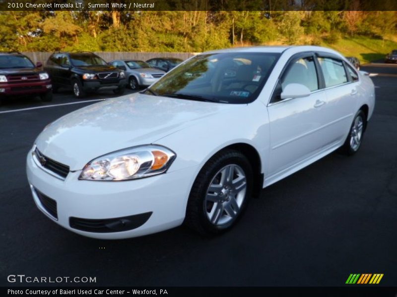 Summit White / Neutral 2010 Chevrolet Impala LT