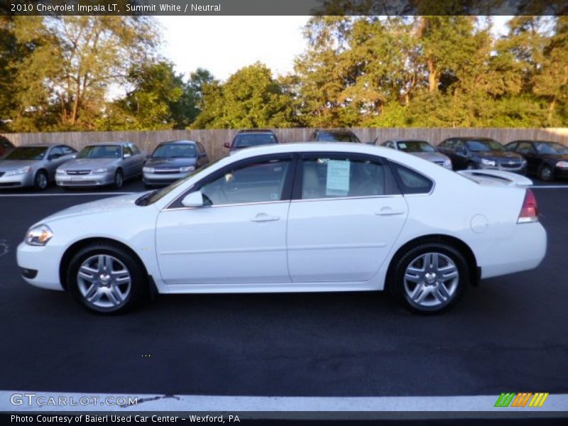 Summit White / Neutral 2010 Chevrolet Impala LT