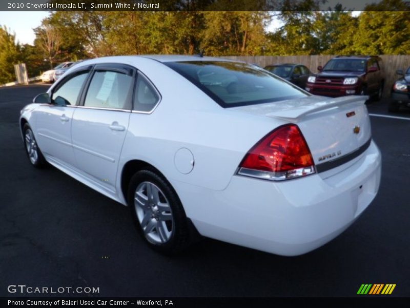 Summit White / Neutral 2010 Chevrolet Impala LT