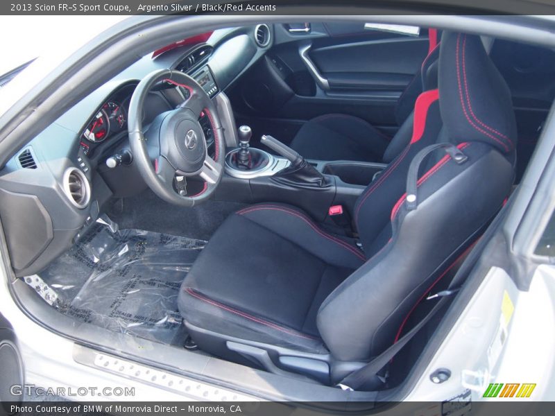 Argento Silver / Black/Red Accents 2013 Scion FR-S Sport Coupe