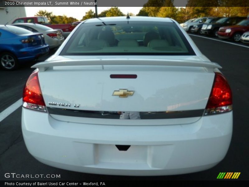 Summit White / Neutral 2010 Chevrolet Impala LT