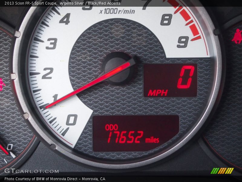 Argento Silver / Black/Red Accents 2013 Scion FR-S Sport Coupe