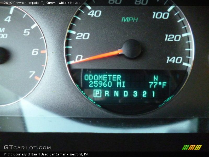 Summit White / Neutral 2010 Chevrolet Impala LT