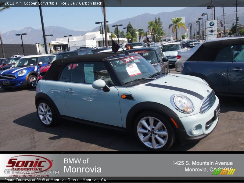 Ice Blue / Carbon Black 2011 Mini Cooper Convertible