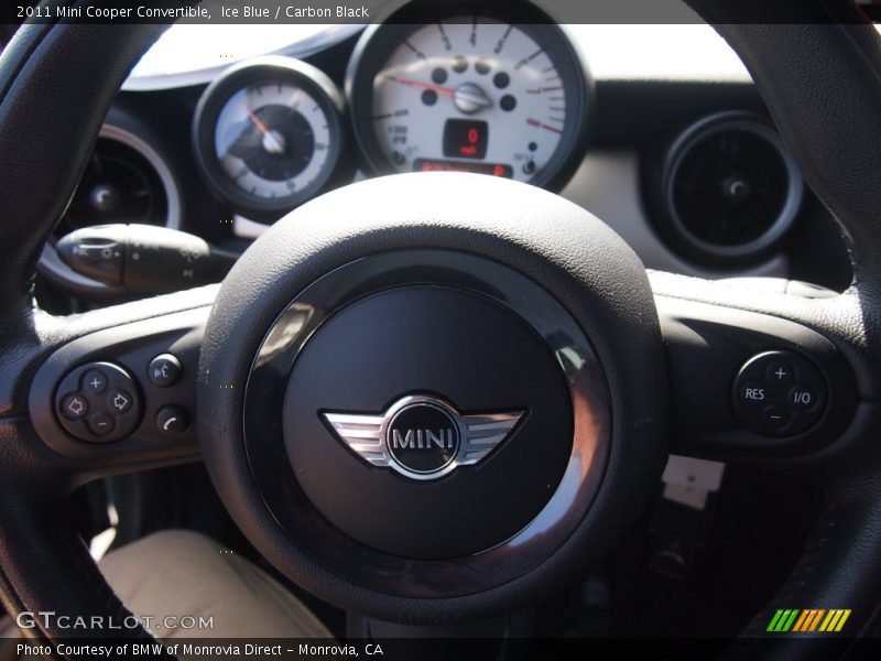 Ice Blue / Carbon Black 2011 Mini Cooper Convertible