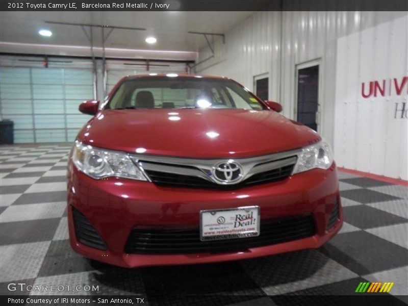 Barcelona Red Metallic / Ivory 2012 Toyota Camry LE