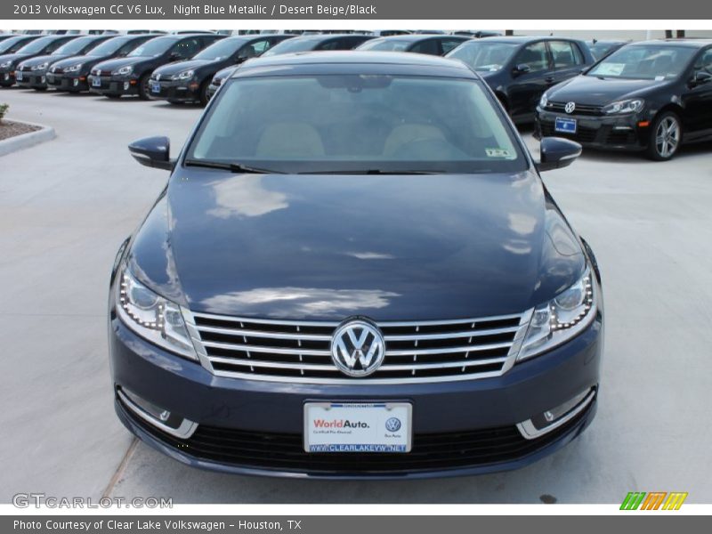 Night Blue Metallic / Desert Beige/Black 2013 Volkswagen CC V6 Lux